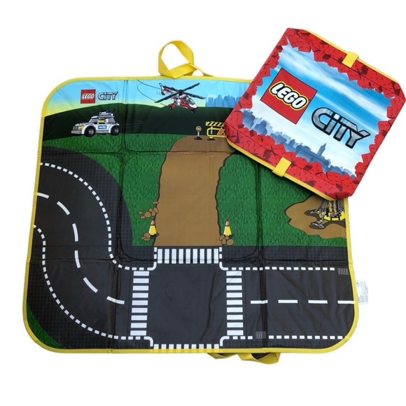 LEGO City ZipBin Medium Toy Box and Play Mat bin for Legos - Picture 5 of 10